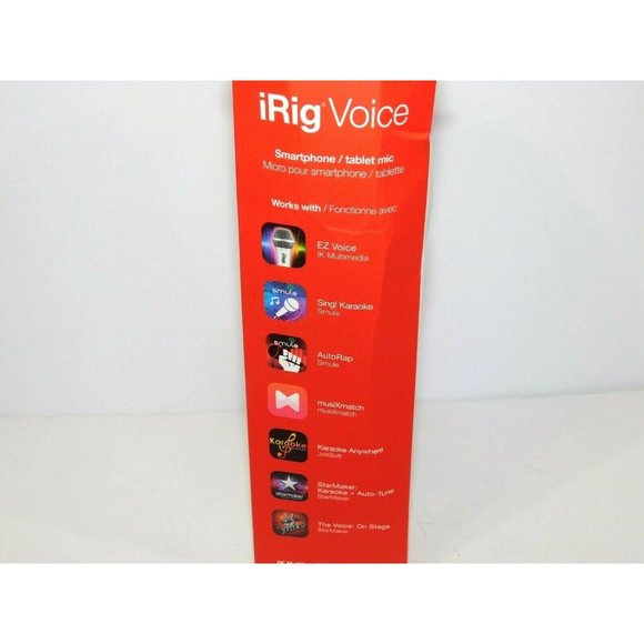 iRig Voice Smartphone / Tablet Mic IK Multimeadia White Karaoke Microphone - Picture 6 of 7
